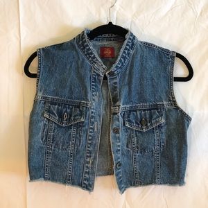 Cropped Vintage Demin Vest